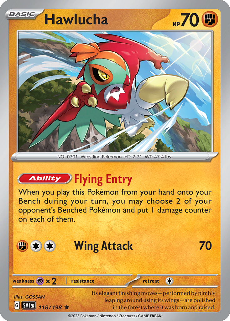 118/198 [SV1] Hawlucha - Rare