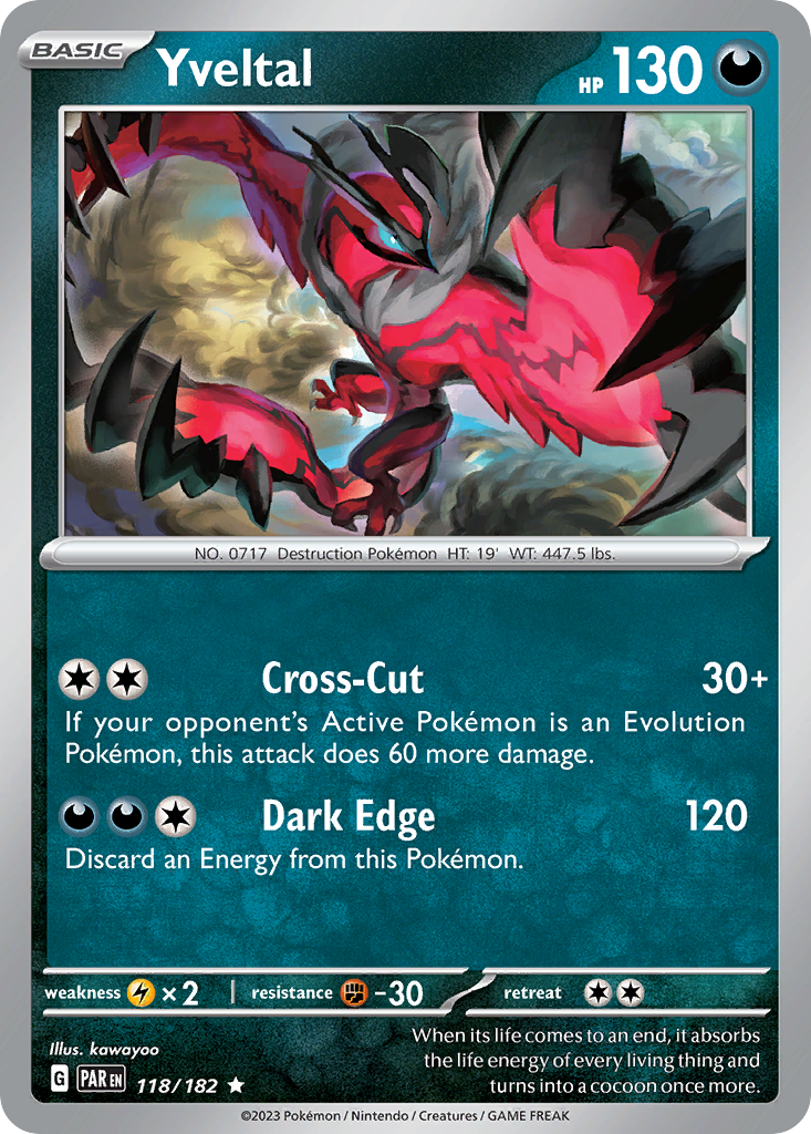 118/182 [SV4] Yveltal - Rare