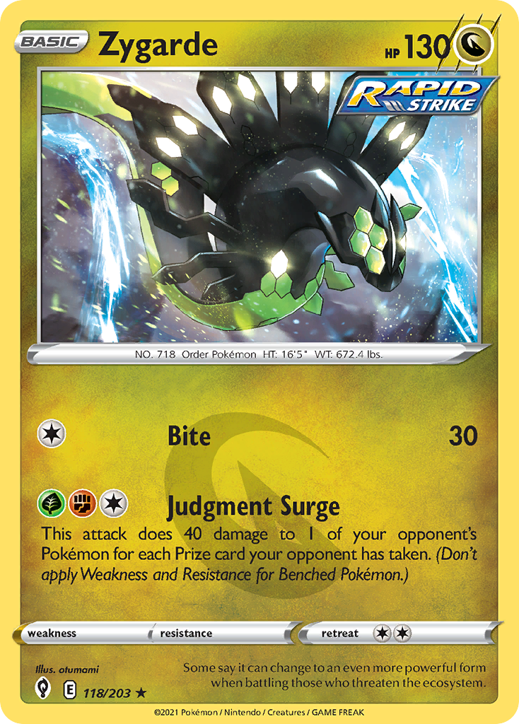 118/203 [EVS] Zygarde - Rare Holo