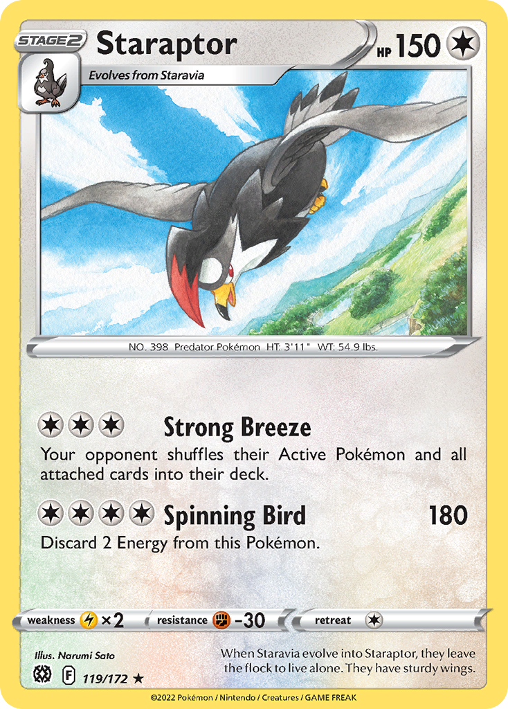119/172 [BRS] Staraptor - Rare