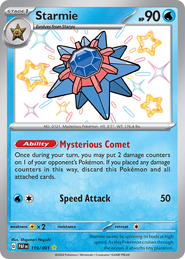 119/91 [SV4PT5] Starmie - Shiny Rare