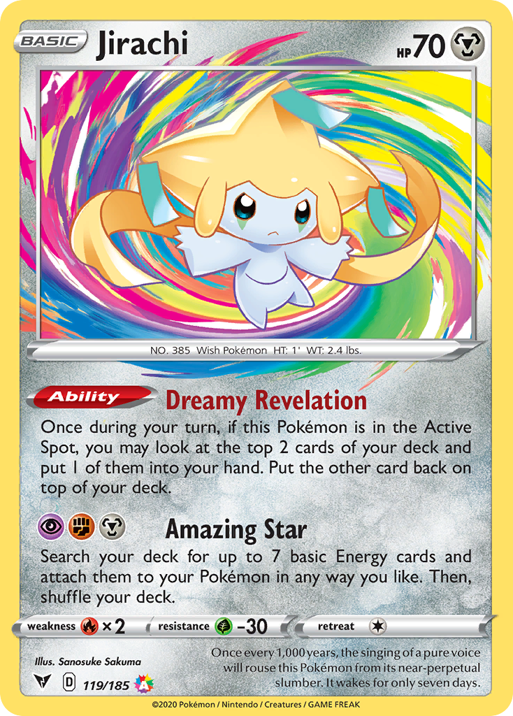 119/185 [VIV] Jirachi - Amazing Rare
