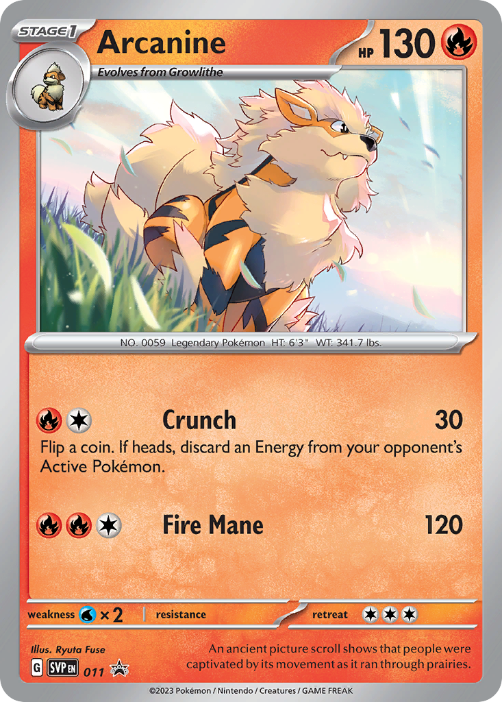 11/215 [PR-SV] Arcanine - Promo