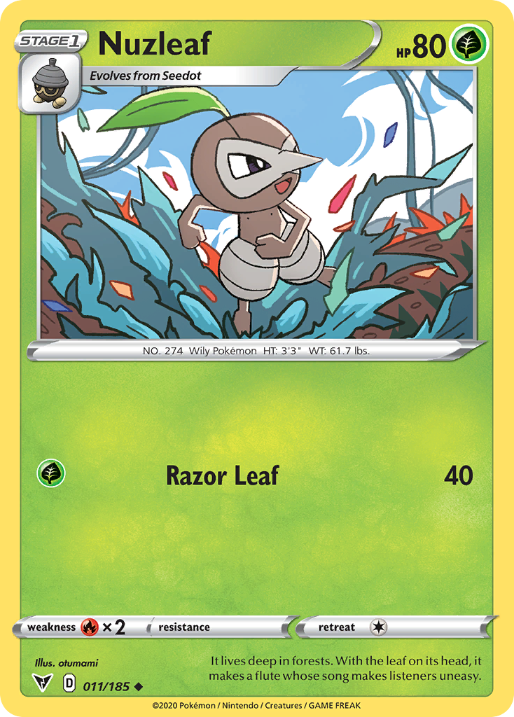 11/185 [VIV] Nuzleaf - Uncommon
