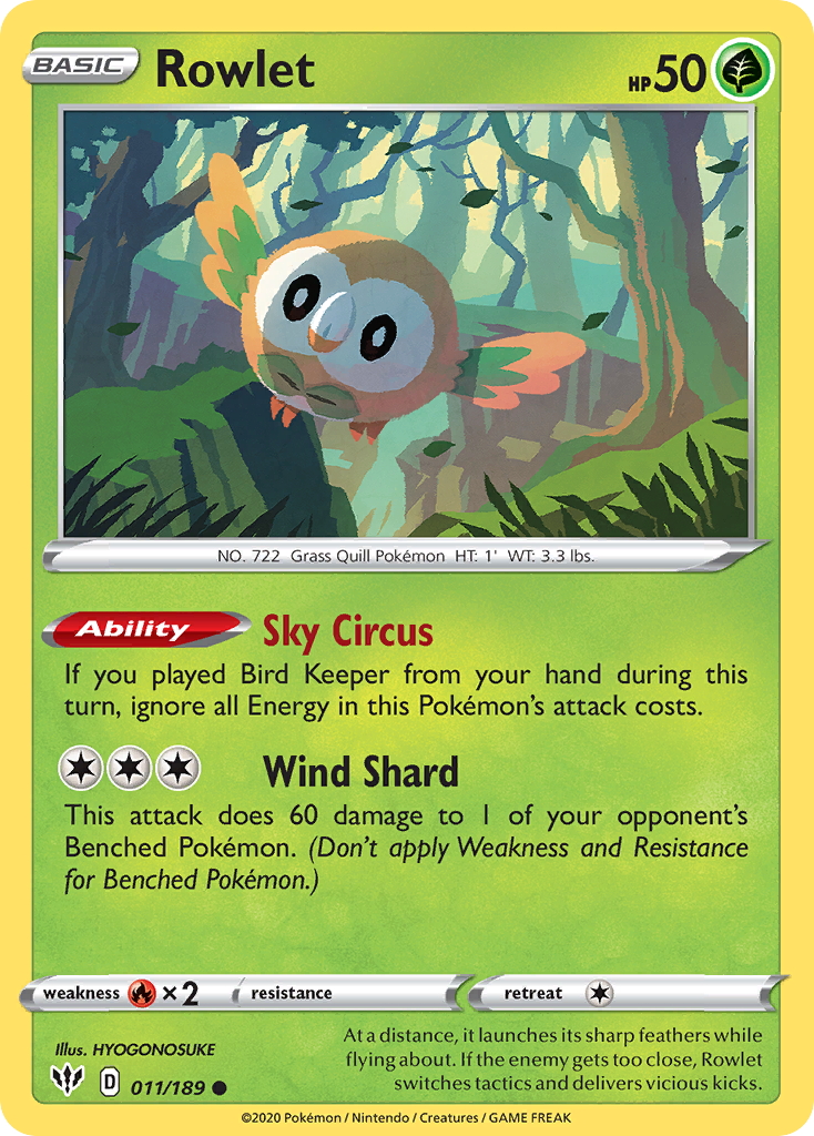 11/189 [DAA] Rowlet - Common