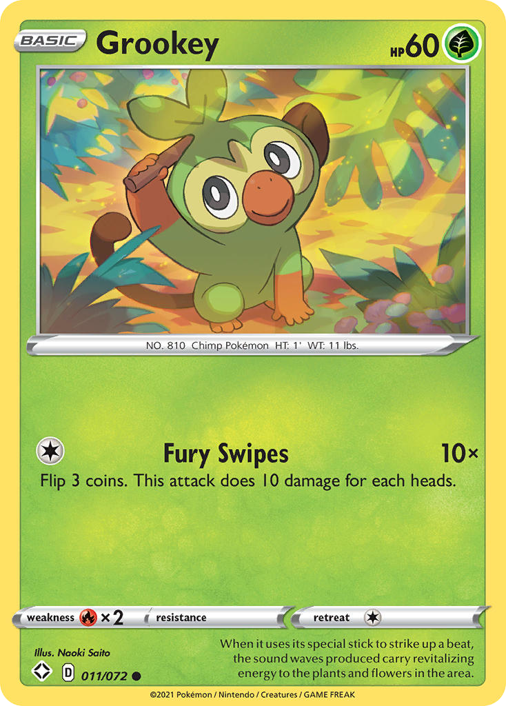 11/72 [SHF] Grookey - Common