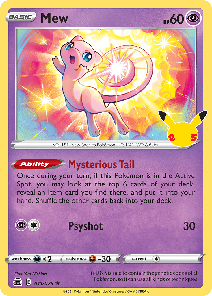 11/25 [CEL] Mew - Rare Holo