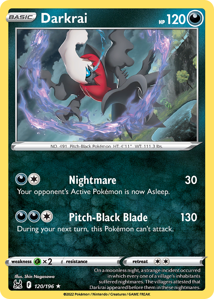 120/196 [LOR] Darkrai - Rare Holo