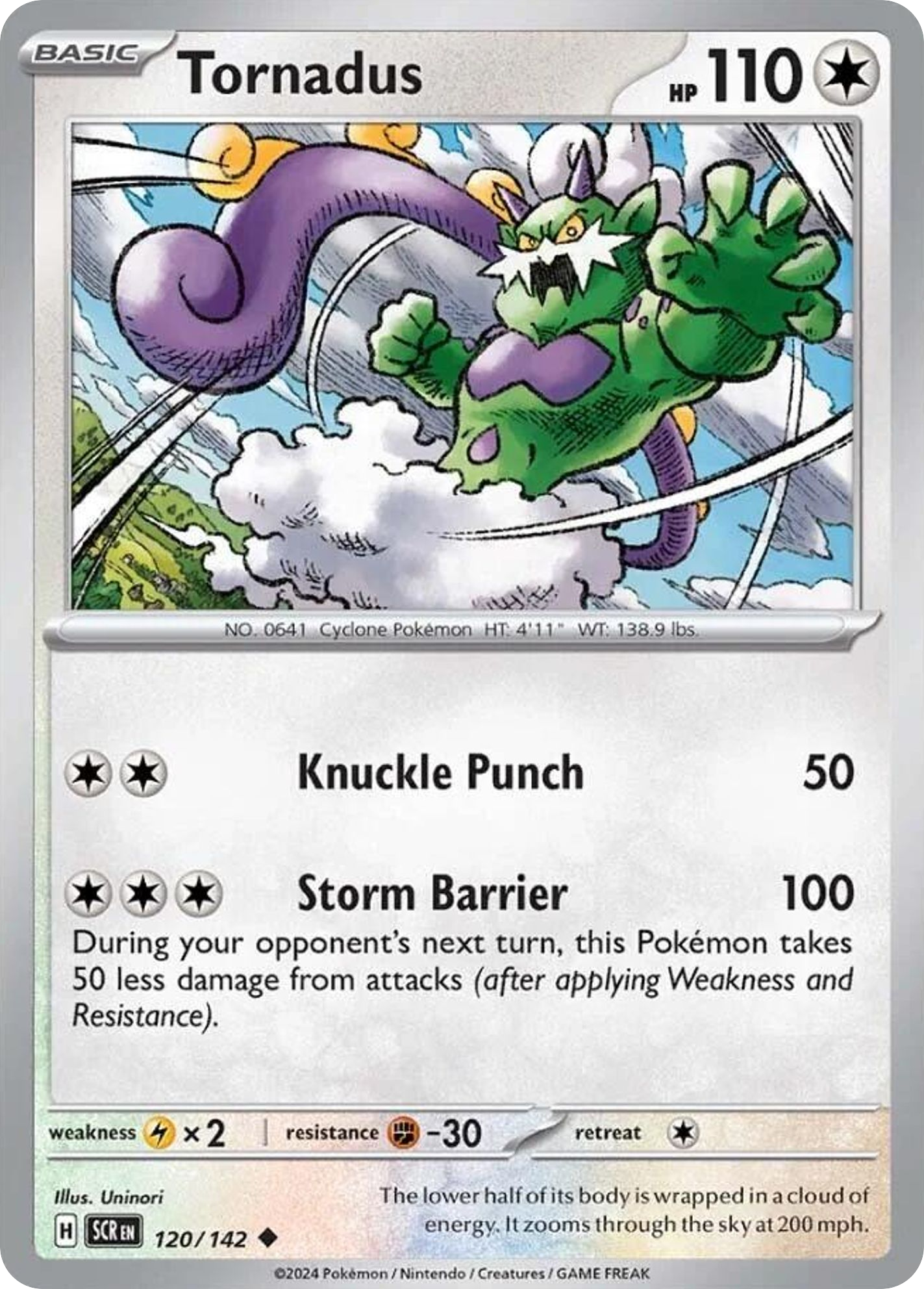 120/142 [SCR] Tornadus - Uncommon