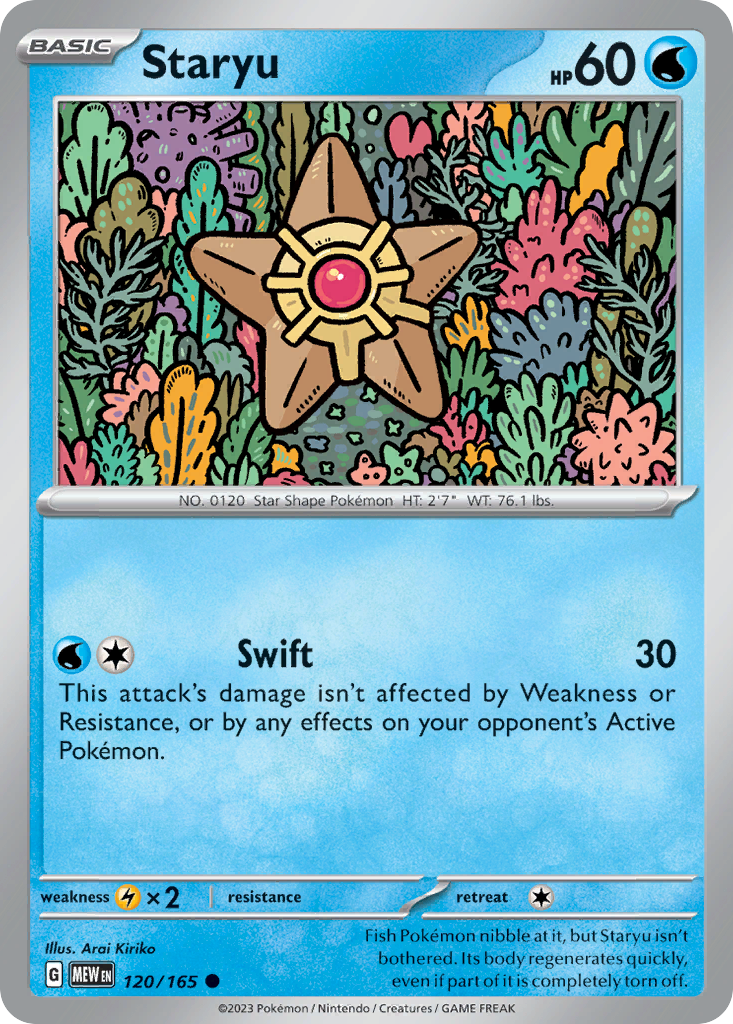 120/165 [SV3PT5] Staryu - Common
