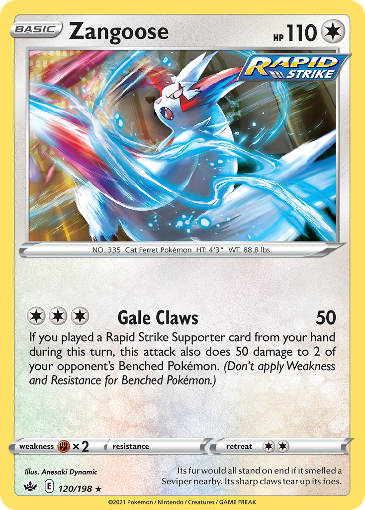 120/198 [CRE] Zangoose - Rare