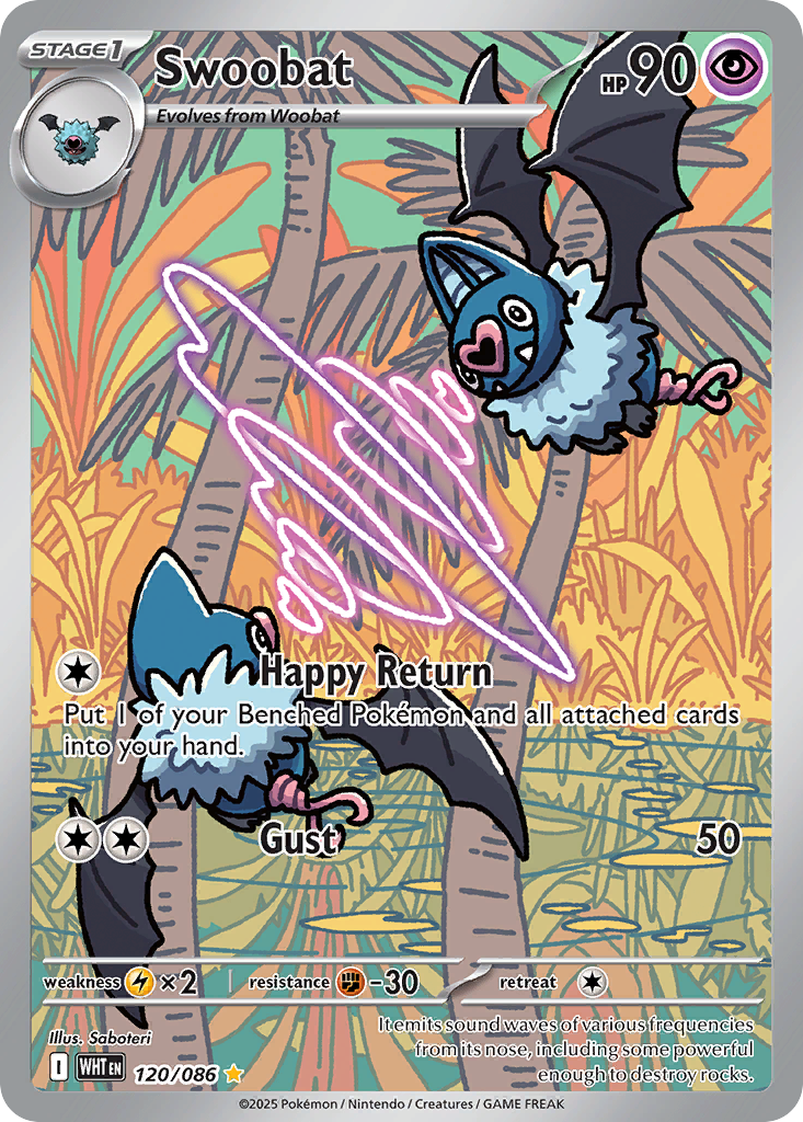 120/86 [WHT] Swoobat - Illustration Rare