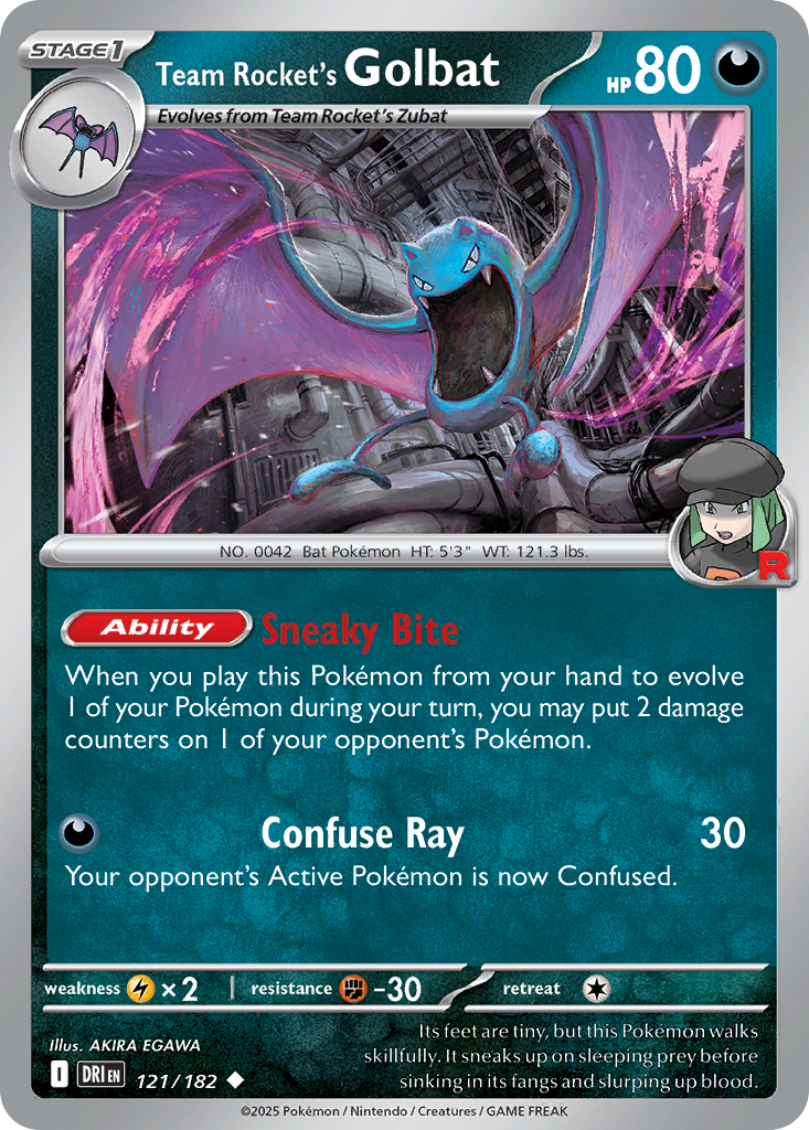 121/182 [DRI] Team Rocket's Golbat - Uncommon