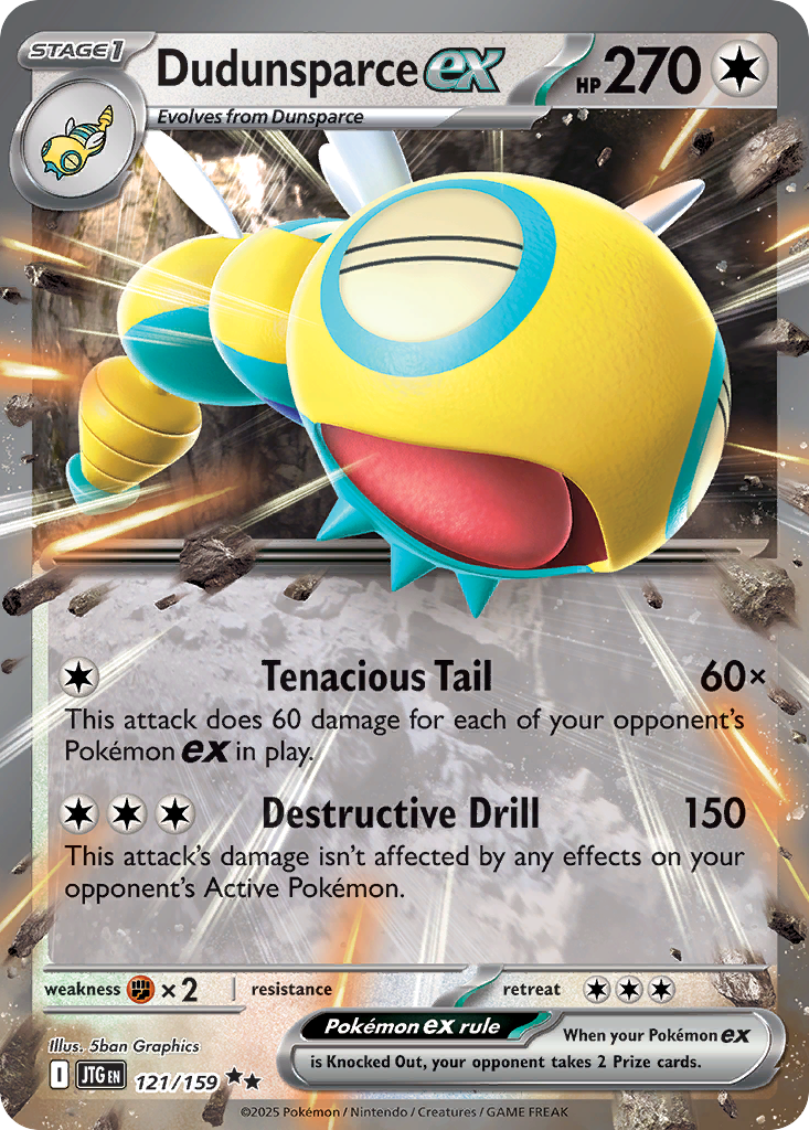 121/159 [JTG] Dudunsparce ex - Double Rare