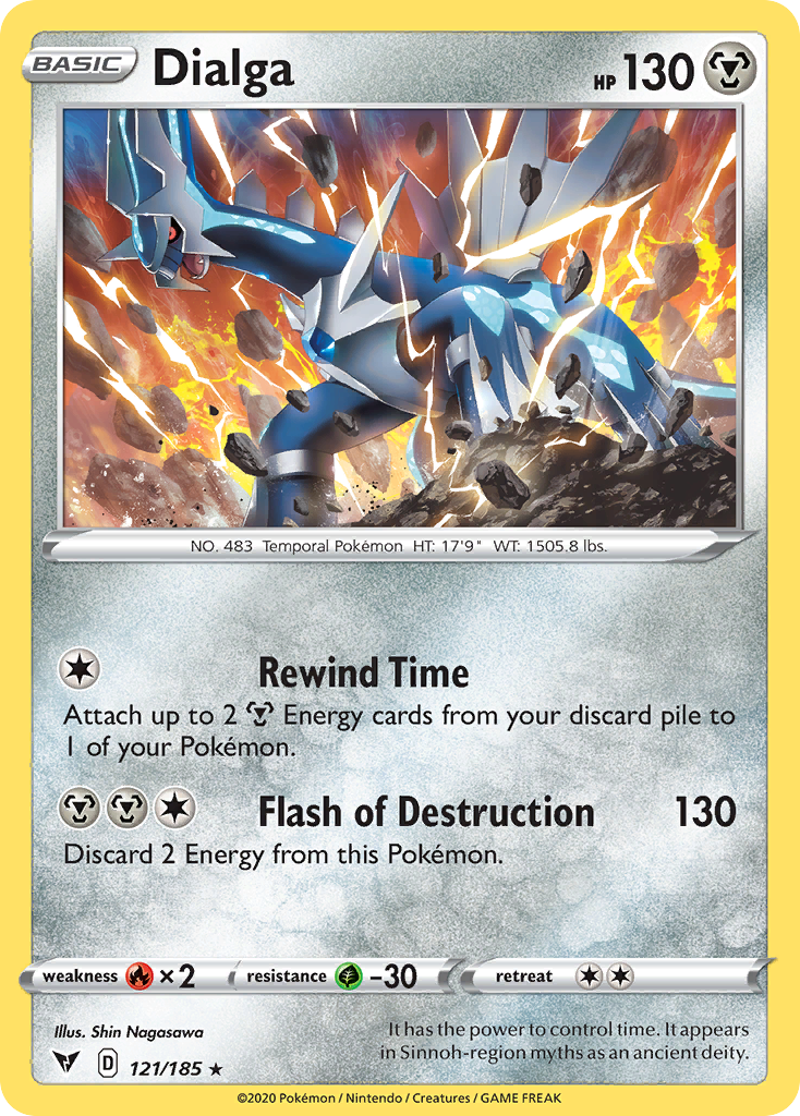 121/185 [VIV] Dialga - Rare Holo