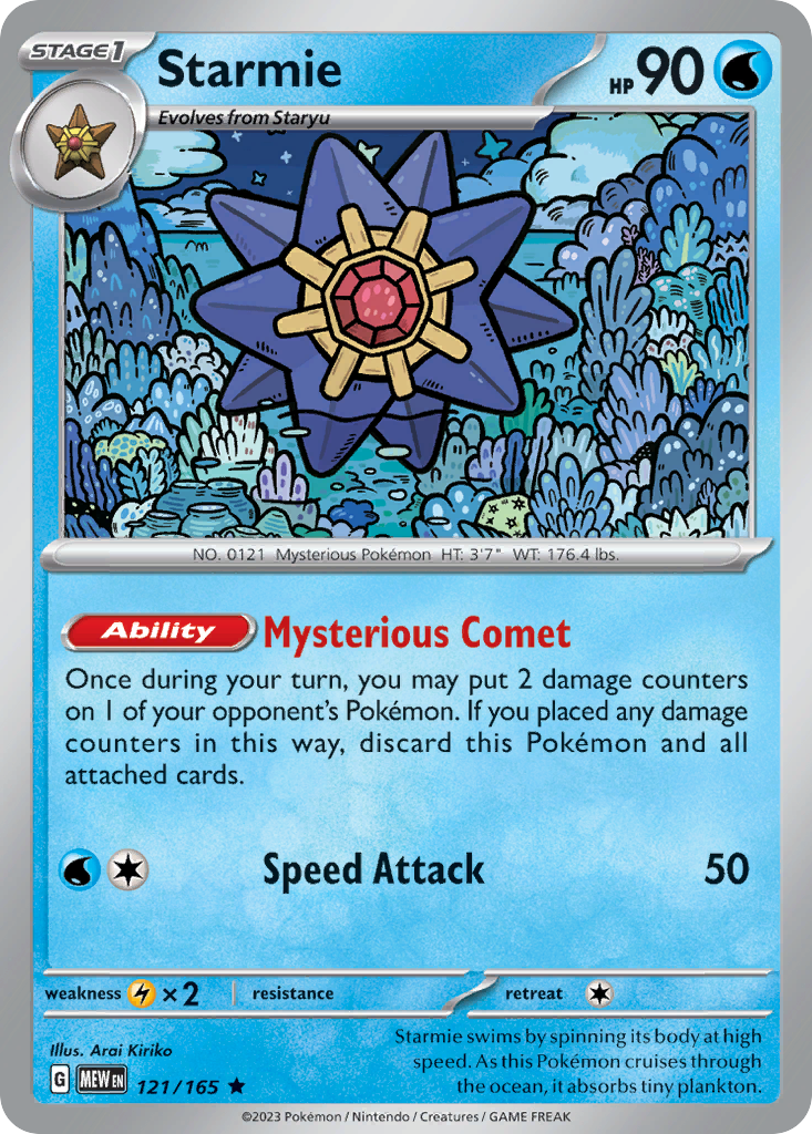 121/165 [SV3PT5] Starmie - Rare