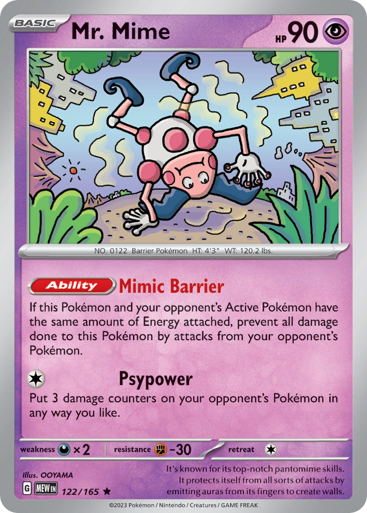 122/165 [SV3PT5] Mr. Mime - Rare