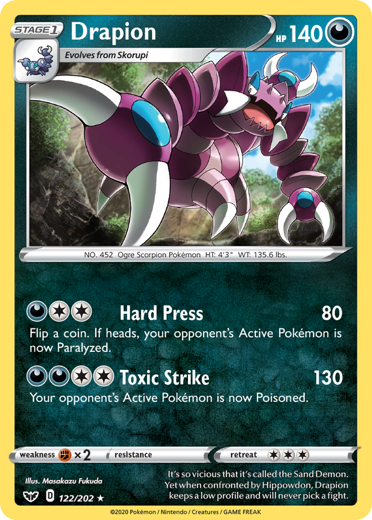 122/202 [SSH] Drapion - Rare