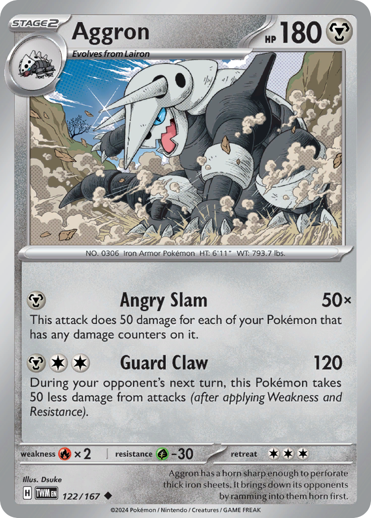122/167 [TWM] Aggron - Uncommon