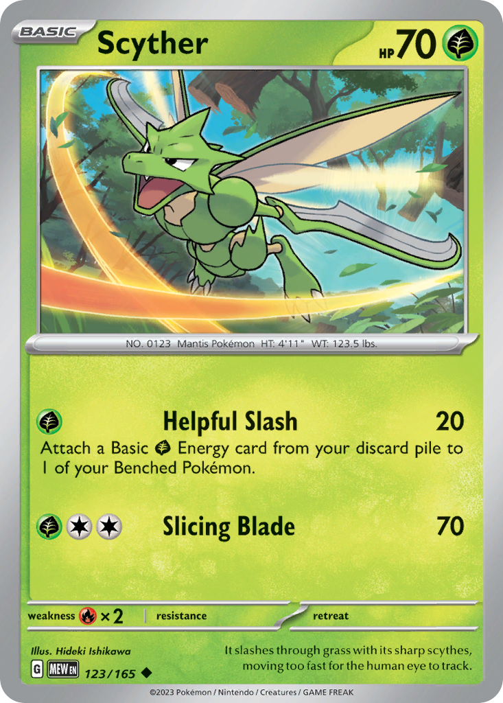 123/165 [SV3PT5] Scyther - Uncommon