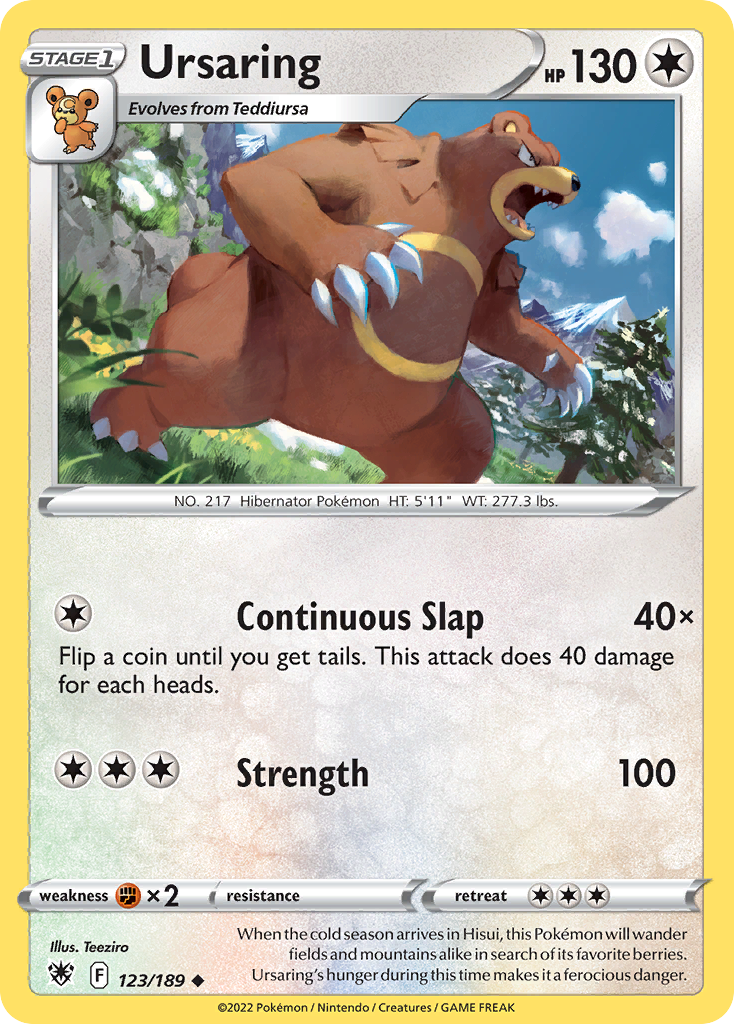 123/189 [ASR] Ursaring - Uncommon