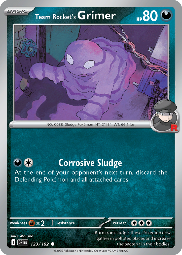 123/182 [DRI] Team Rocket's Grimer - Common