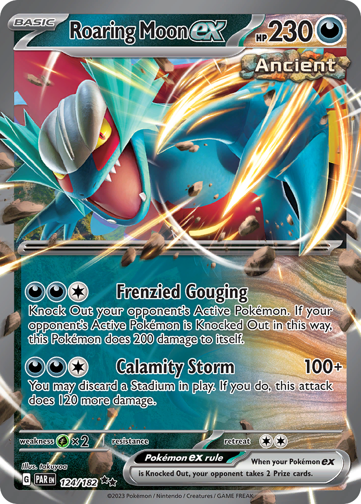 124/182 [SV4] Roaring Moon ex - Double Rare