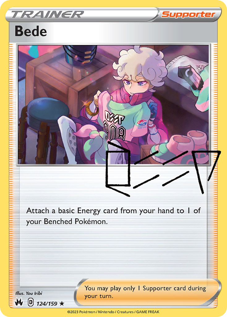 124/159 [CRZ] Bede - Rare Holo