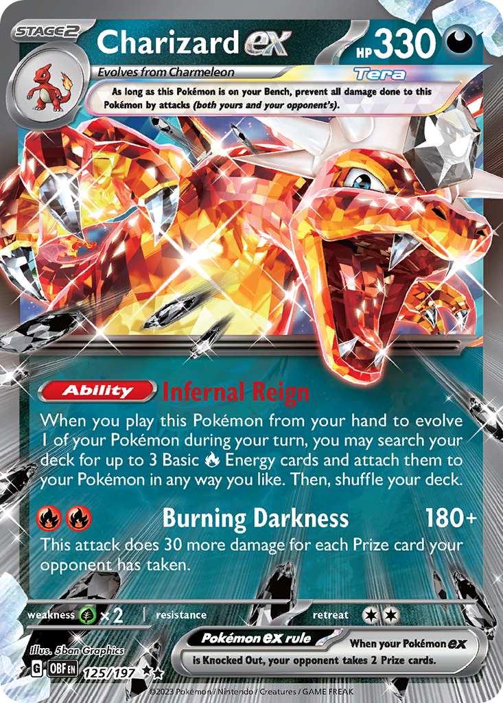 125/197 [SV3] Charizard ex - Double Rare