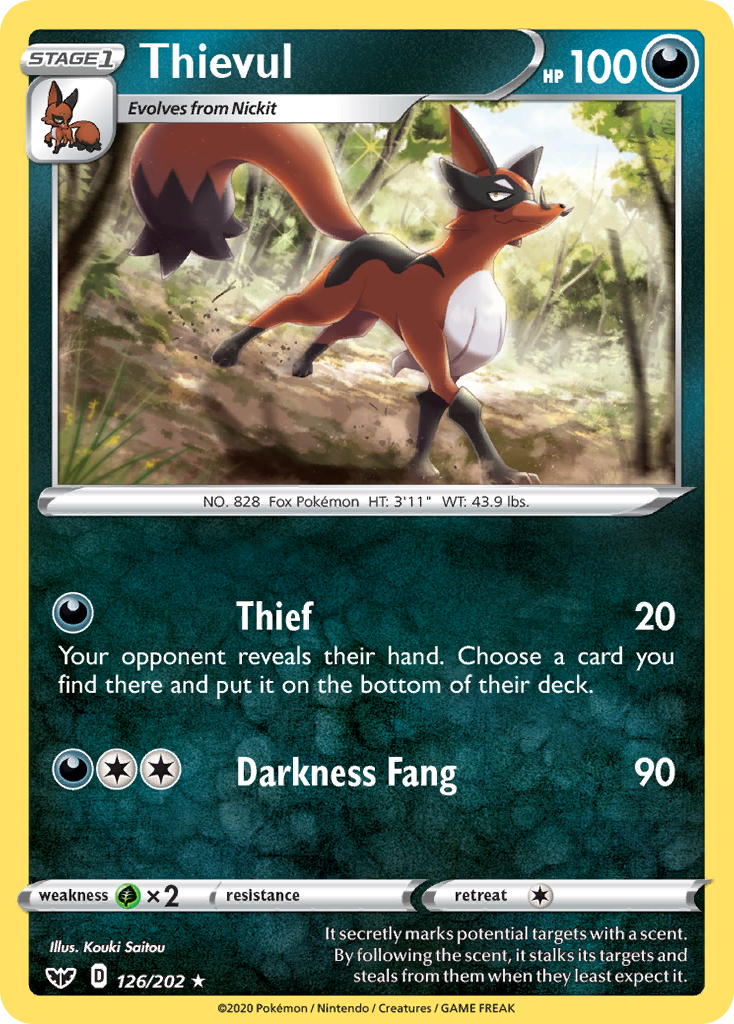 126/202 [SSH] Thievul - Rare