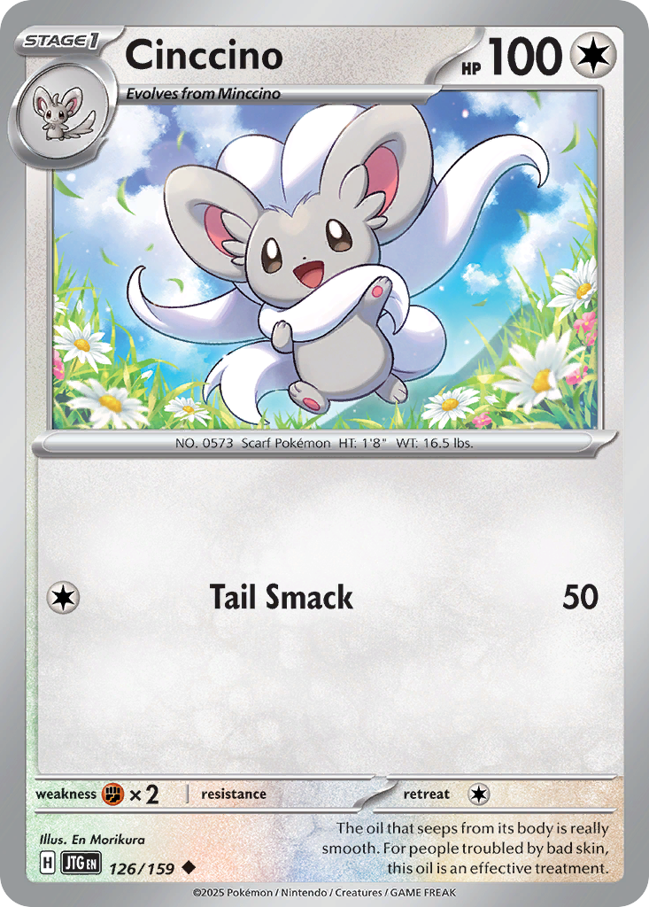 126/159 [JTG] Cinccino - Uncommon