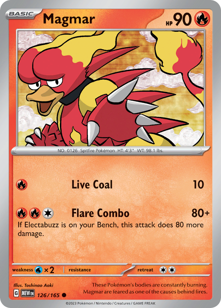 126/165 [SV3PT5] Magmar - Common