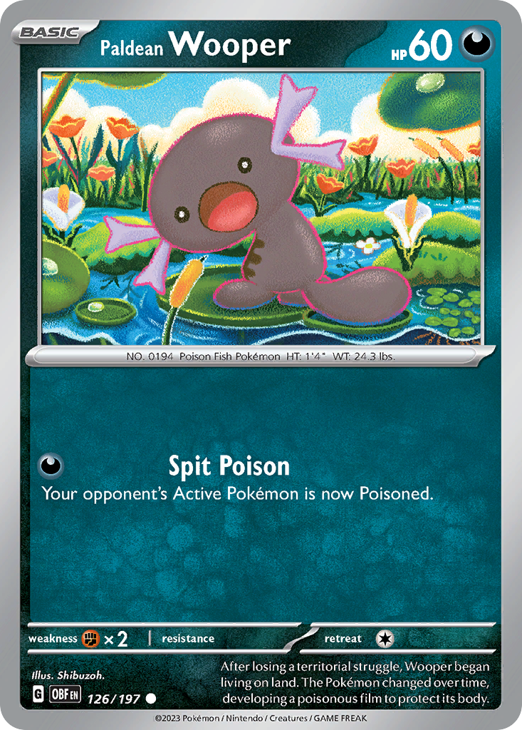 126/197 [SV3] Paldean Wooper - Common