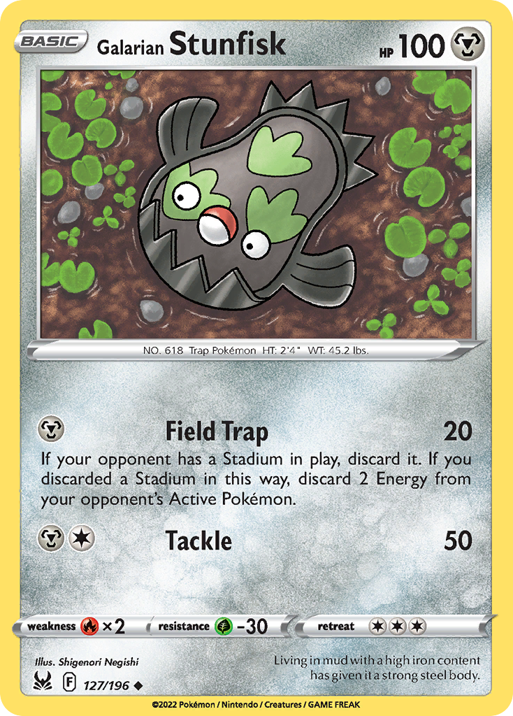 127/196 [LOR] Galarian Stunfisk - Uncommon