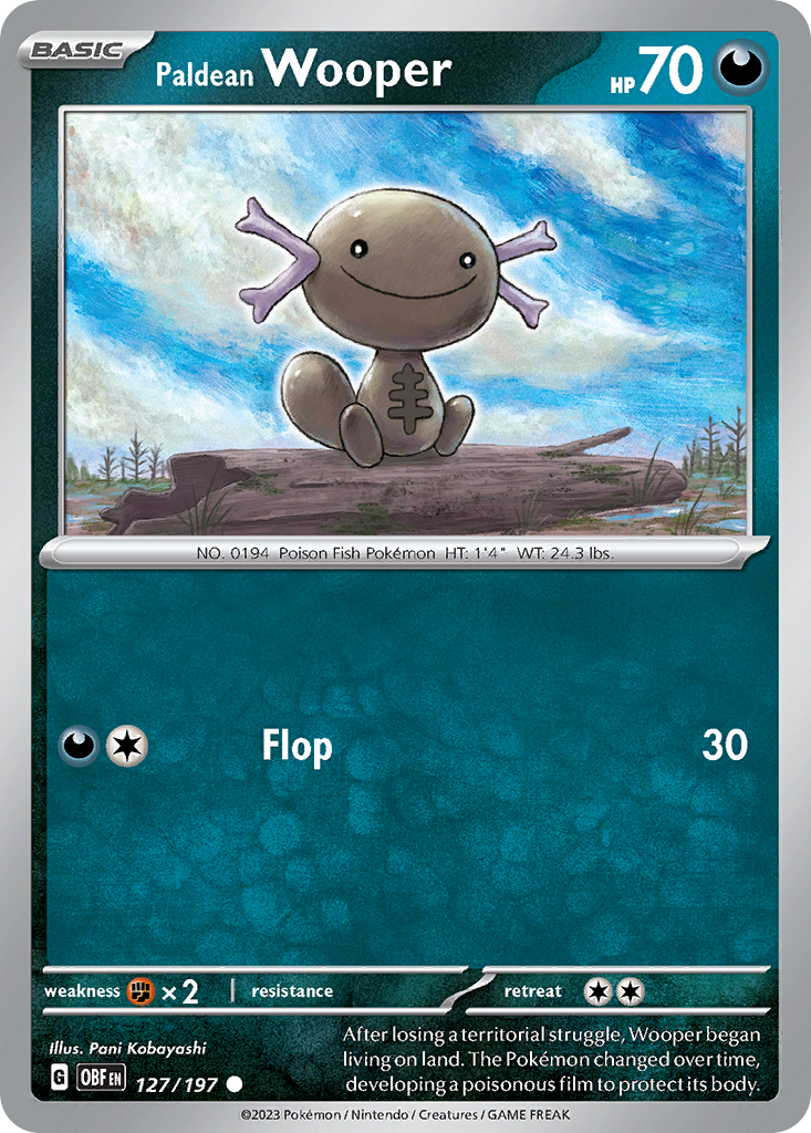 127/197 [SV3] Paldean Wooper - Common