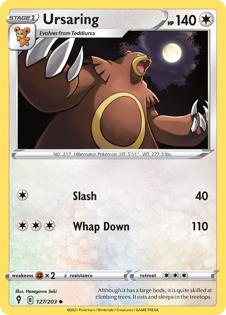 127/203 [EVS] Ursaring - Uncommon