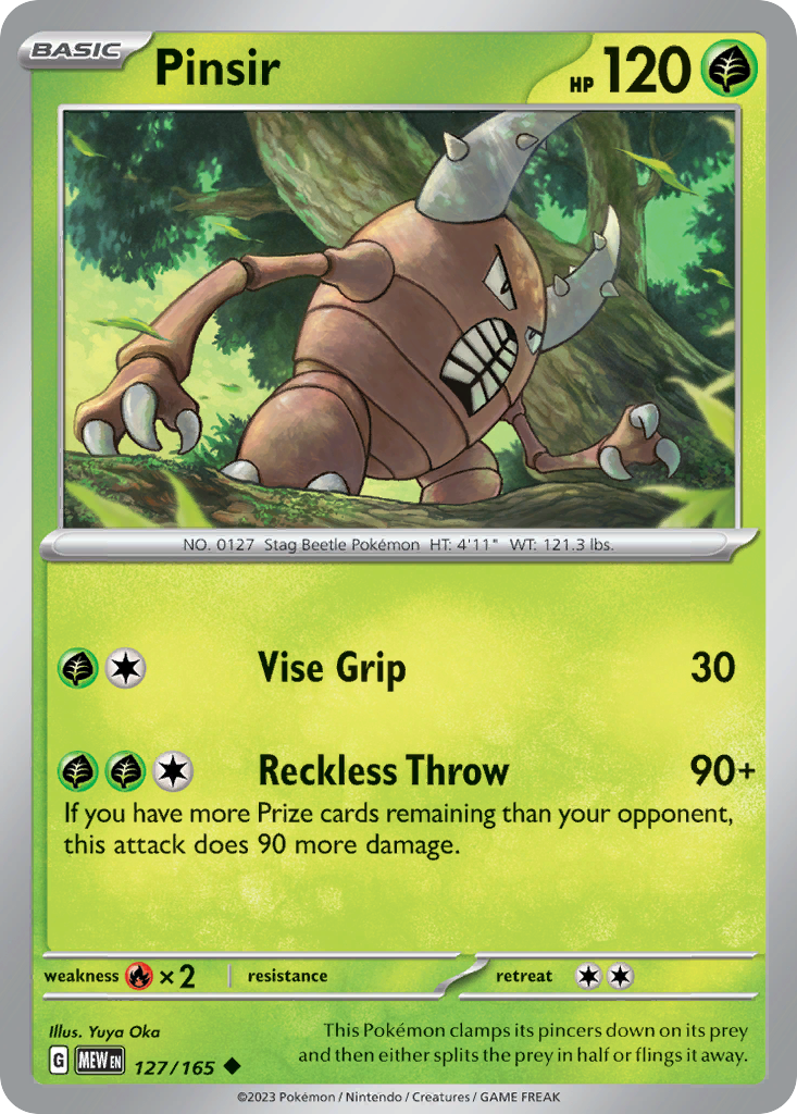 127/165 [SV3PT5] Pinsir - Uncommon