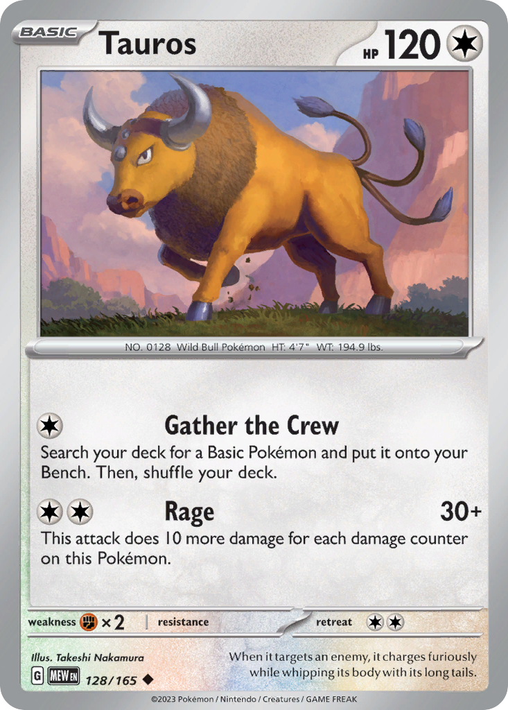 128/165 [SV3PT5] Tauros - Uncommon