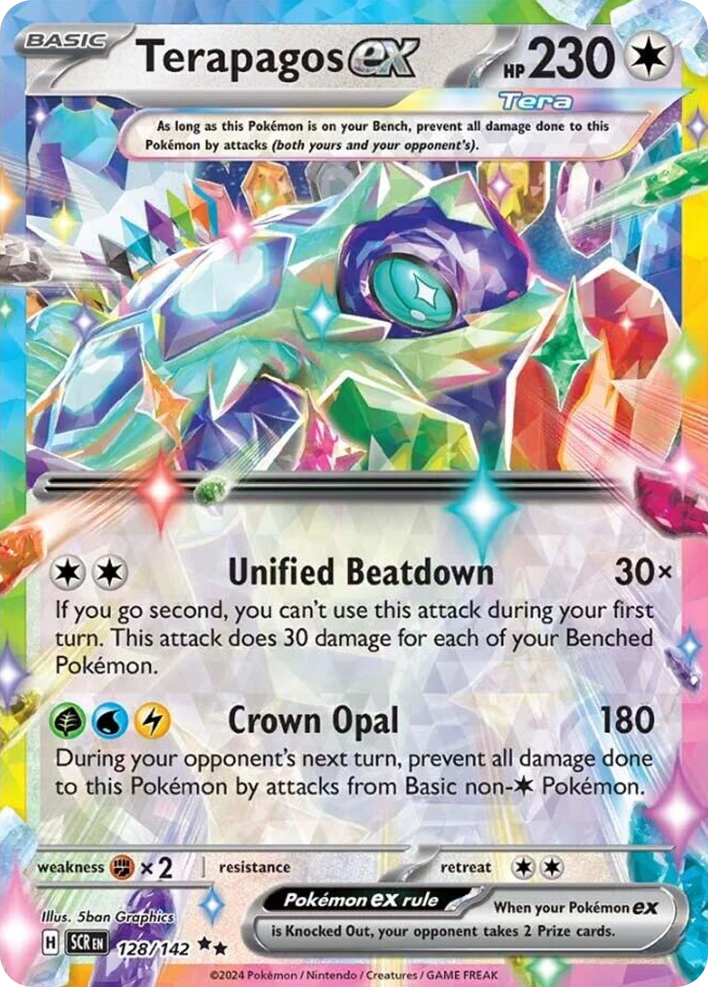 128/142 [SCR] Terapagos ex - Double Rare