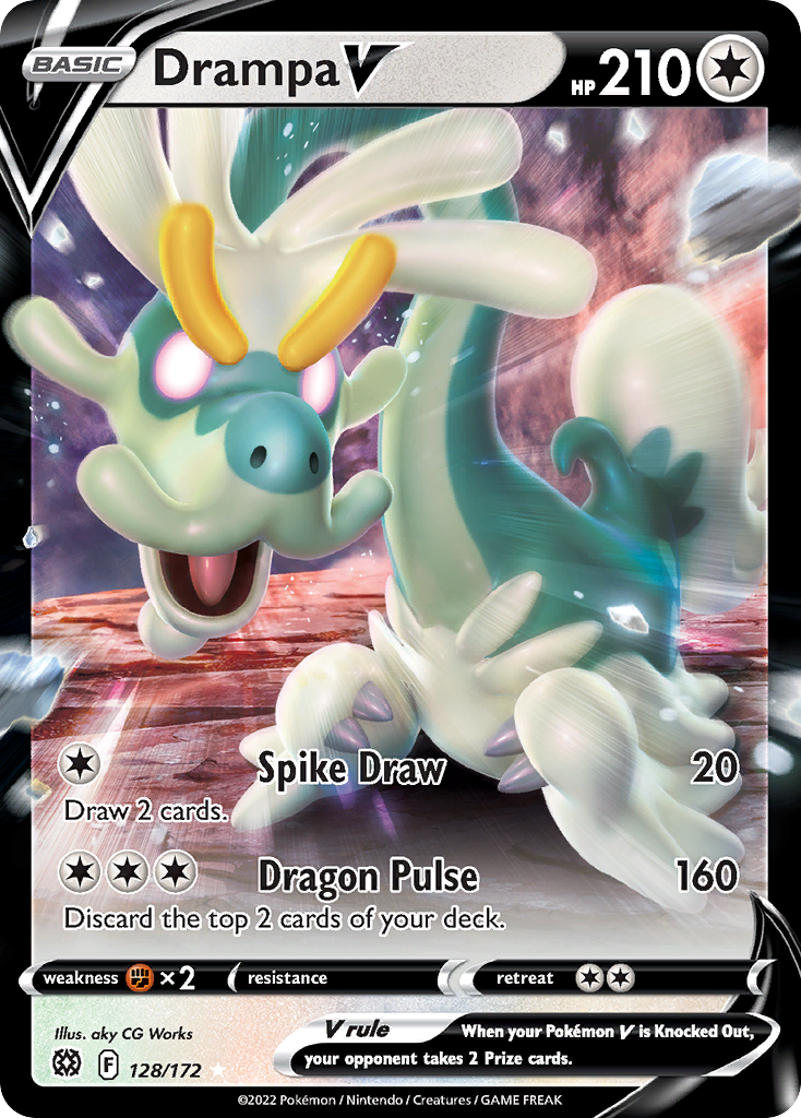 128/172 [BRS] Drampa V - Rare Holo V