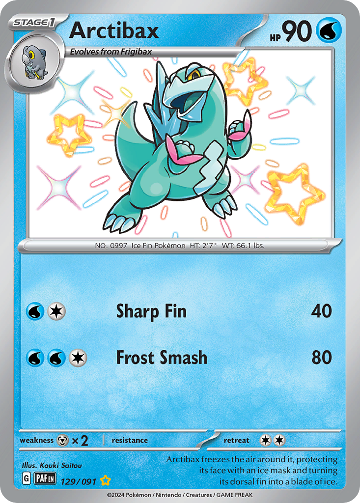129/91 [SV4PT5] Arctibax - Shiny Rare