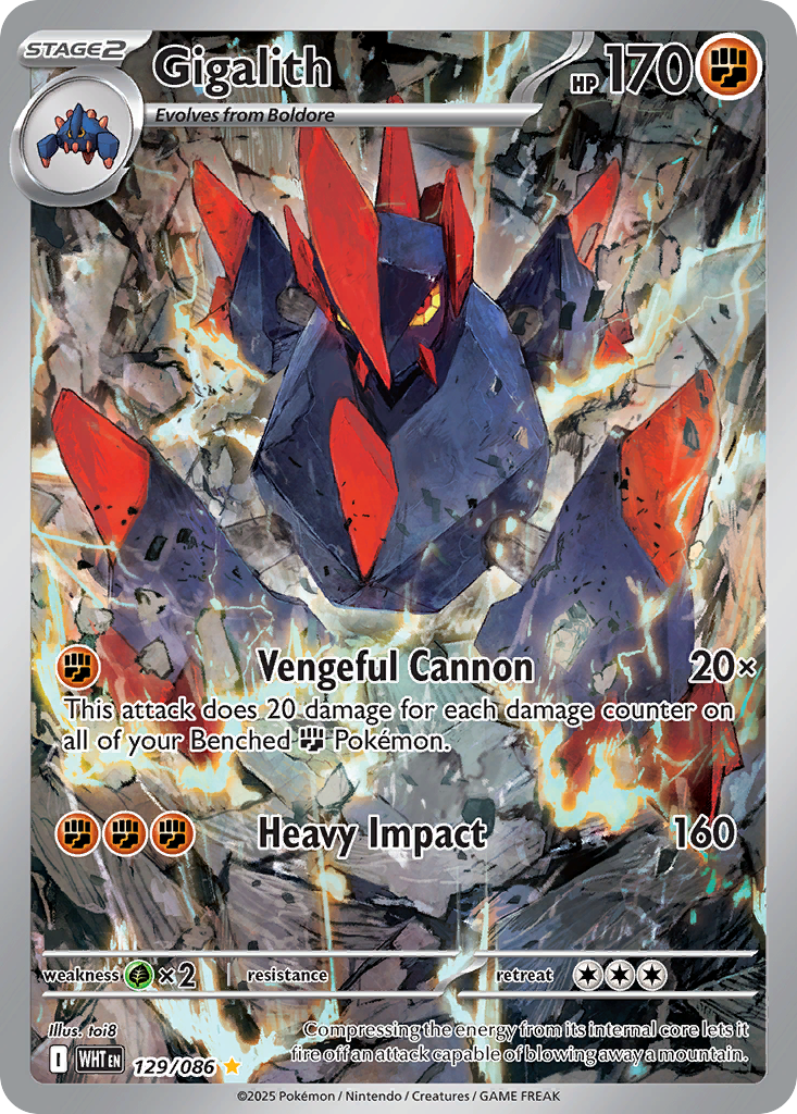 129/86 [WHT] Gigalith - Illustration Rare