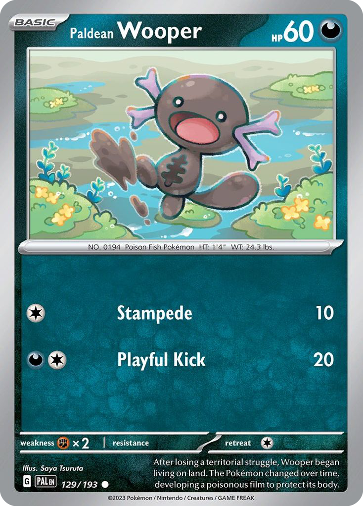 129/193 [SV2] Paldean Wooper - Common