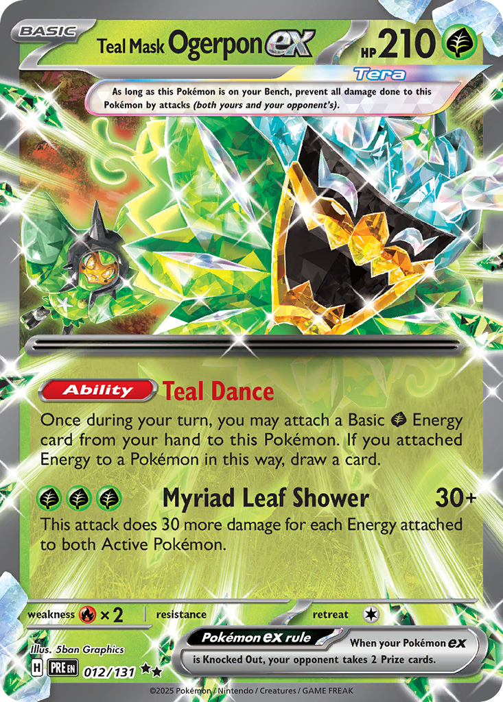 12/131 [PRE] Teal Mask Ogerpon ex - Double Rare