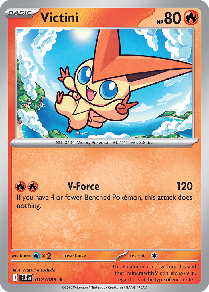 12/86 [BLK] Victini - Rare