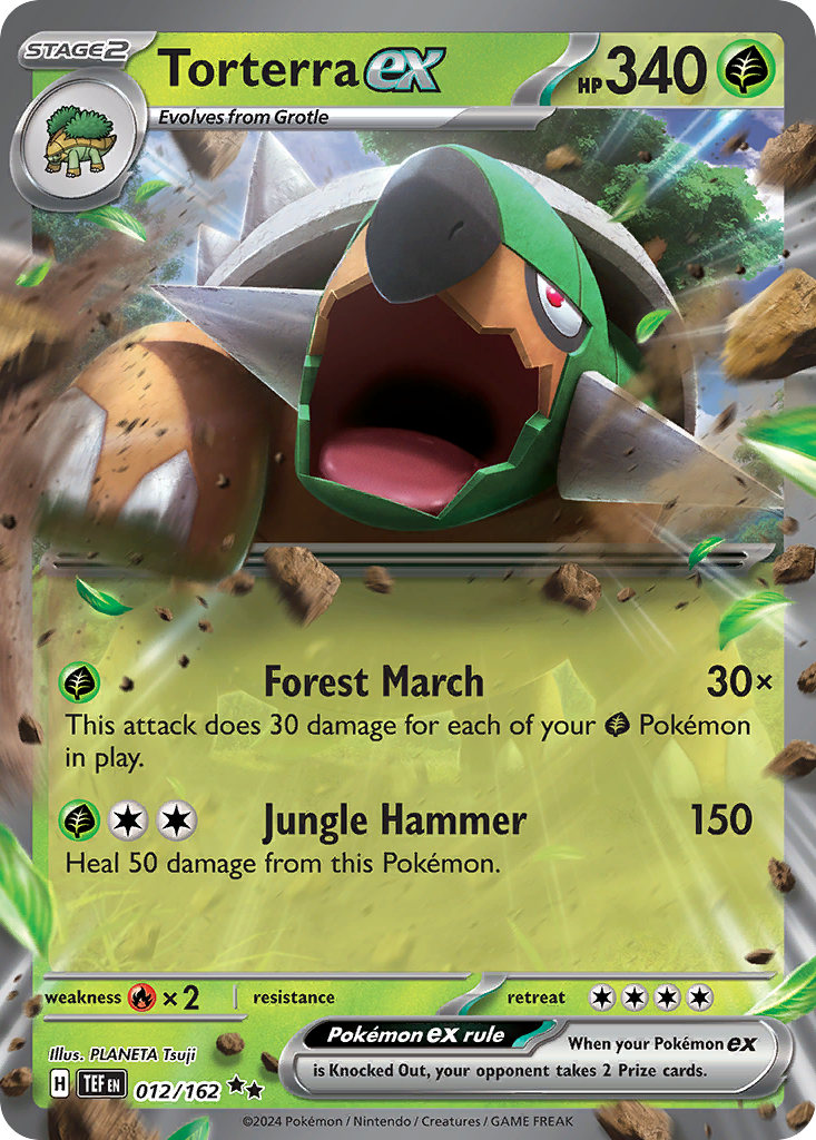 12/162 [TEF] Torterra ex - Double Rare