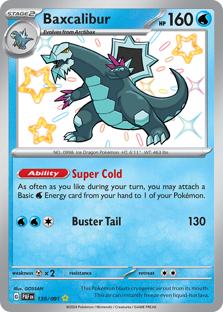 130/91 [SV4PT5] Baxcalibur - Shiny Rare