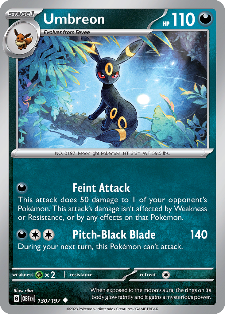 130/197 [SV3] Umbreon - Uncommon