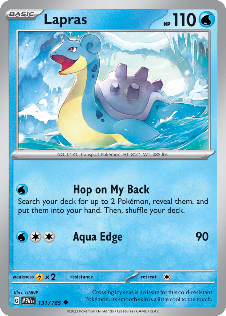 131/165 [SV3PT5] Lapras - Uncommon