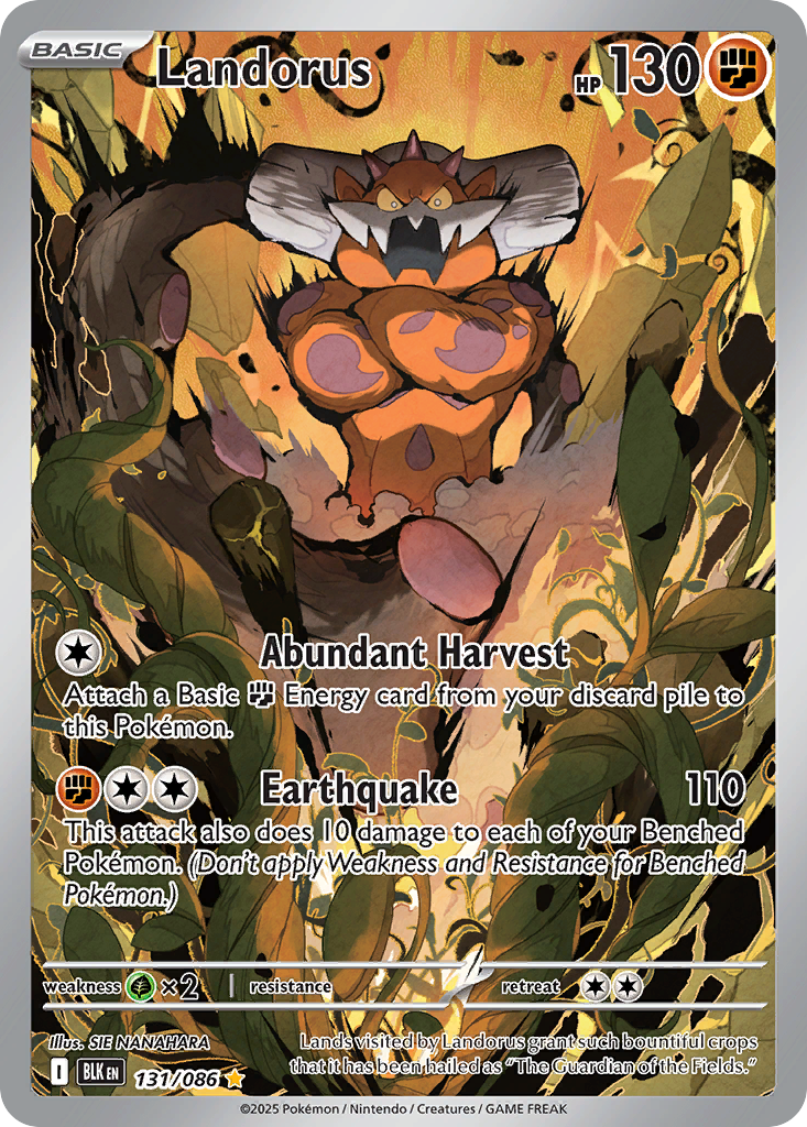 131/86 [BLK] Landorus - Illustration Rare